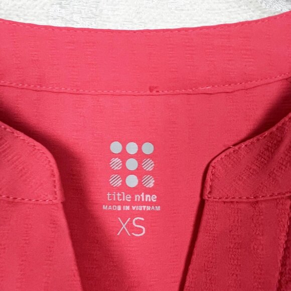 Title Nine Speed Racer 3/4 sleeve tunic textured pink quick dry UPF 50+ X-Small - Picture 7 of 9